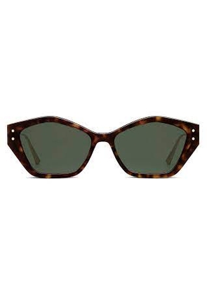 Dior Green Geometric Ladies Sunglasses MISSDIOR S1U CD40107U 52N 56