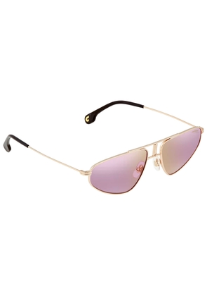 Carrera Violet Mirror Geometric Ladies Sunglasses CARRERA 1021/S 0S9E/13 58