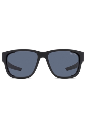 Prada Linea Rossa Blue Square Mens Sunglasses PS 07WS DG009R 59