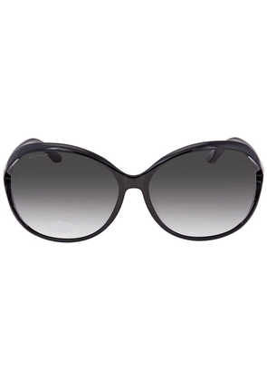 Salvatore Ferragamo Grey Oval Ladies Sunglasses SF770SA 001 61