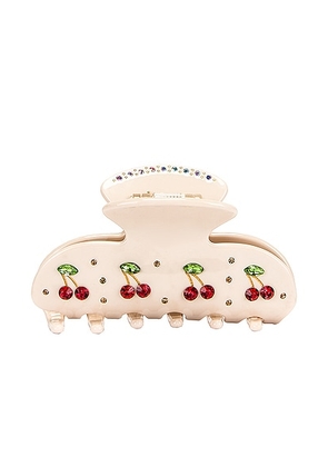 Emi Jay Sweetheart Clip in Cherry Pie - Ivory. Size all.