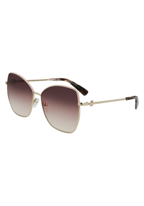 Longchamp Brown Gradient Butterfly Ladies Sunglasses LO156SL 774 60