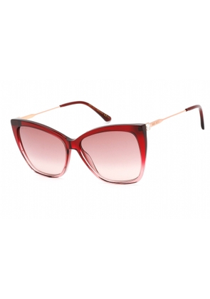 Jimmy Choo Burgundy Gradient Cat Eye Ladies Sunglasses SEBA/S 07W5/3X 58