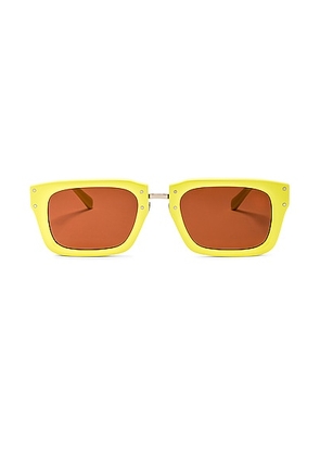 JACQUEMUS Les Lunettes Soli in Yellow - Yellow. Size all.