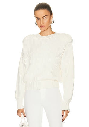WARDROBE.NYC x Hailey Bieber Hb Knit Sweater in Off White - Cream. Size L (also in ).