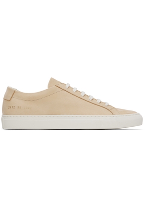 Common Projects Tan Contrast Achilles Sneakers