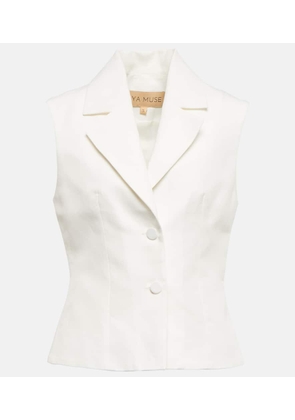 Aya Muse Polaris linen and cotton vest