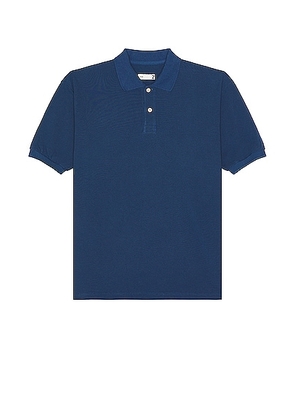 TS(S) Cotton Pique Jersey Big Polo Shirt in BLUE - Blue. Size 4 (also in ).