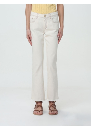 Trousers FAY Woman colour Yellow Cream