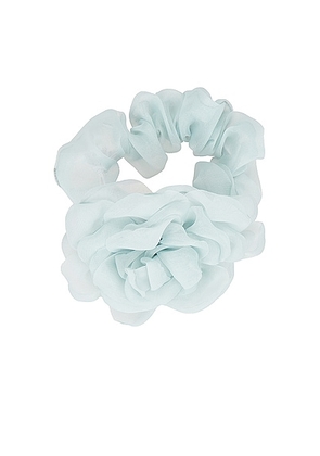 Emi Jay Camellia Scrunchie in Pale Blue - Baby Blue. Size all.