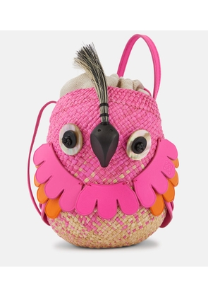 Loewe Bird Mini raffia crossbody bag