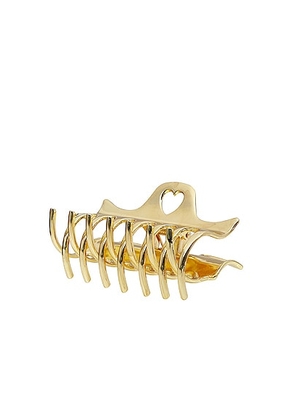 Emi Jay Heartbreaker Clip in Gold Tiara - Metallic Gold. Size all.