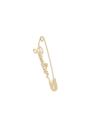 Jean Paul Gaultier Safety Pin Earring in Gold - Metallic Gold. Size all.