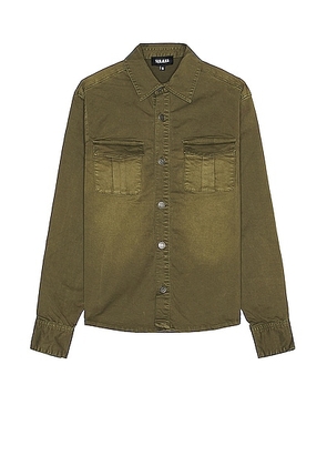 SER.O.YA Cameron Shirt in Vintage Army Green - Army. Size XL (also in ).