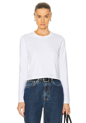 Loulou Studio Masal Long Sleeve Tee in White - White. Size XS (also in ).