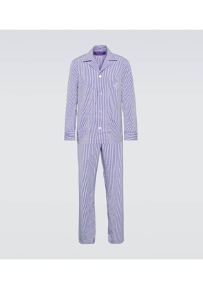 Ralph Lauren Purple Label Striped cotton poplin pajamas