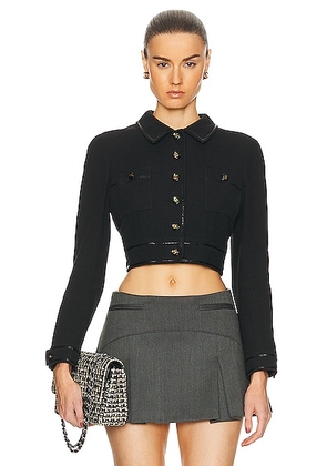 chanel Chanel Cropped Jacket in Black - Black. Size 42 (also in ).