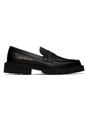 Common Projects Black Chunk Sole Loafers