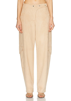 Alexis Emilion Pant in Camel Suede - Tan. Size L (also in M, S, XS).
