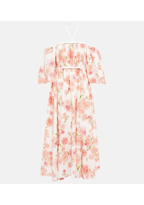 Giambattista Valli Floral cotton poplin midi dress