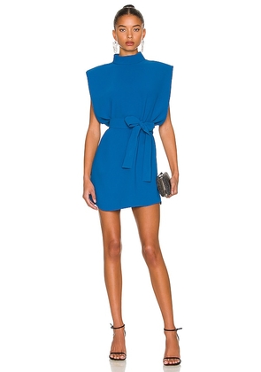 Amanda Uprichard Cleary Dress in Blue. Size XL, XS.