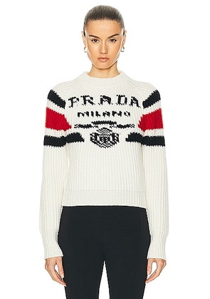 prada Prada Cashmere Sweater in White - White. Size 36 (also in ).