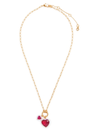 Kate Spade New York Sweetheart Embellished Necklace - Red