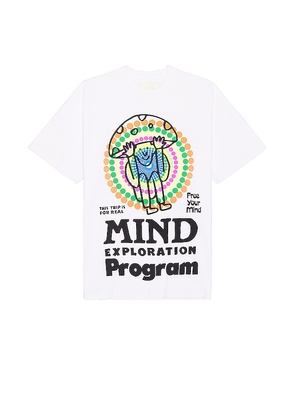 CRTFD Mind Exploration Tee in White. Size S.