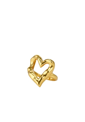 AUREUM Amour Ring in Metallic Gold. Size 5, 9.
