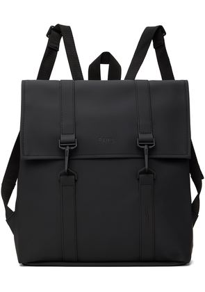 RAINS Black MSN Mini Backpack