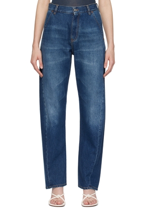 Victoria Beckham Indigo Faded Jeans