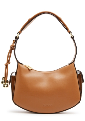 Ganni Leather Shoulder bag - Caramel