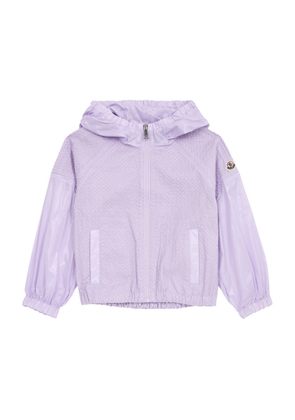 Moncler Kids Edipo Hooded Shell Jacket (4-6 Years) - Purple - 4A (4 Years)