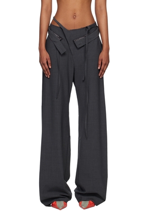 Ottolinger Gray Double Fold Trousers