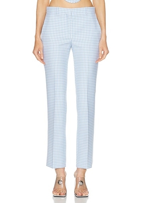 VERSACE Tailored Pant in Pale Blue & White - Baby Blue. Size 36 (also in 38, 42).
