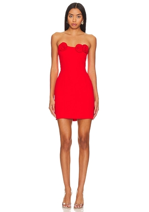 Amanda Uprichard X REVOLVE Sabine Mini Dress in Red. Size L, S, XL, XS.