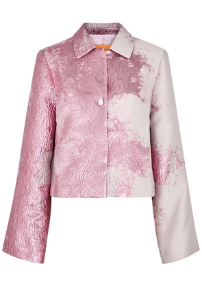 Stine Goya Kiana Cloqué Jacket - Light Pink - L (UK14 / L)