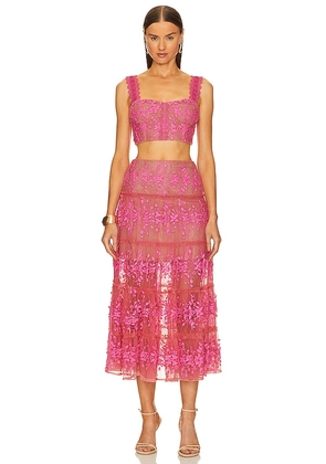 Bronx and Banco Megan Two Piece Set in Pink. Size L, M, XL, XS.