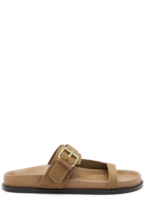 A. emery Prince Suede Sandals - Camel - 36 (IT36/ UK3)
