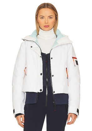 Bogner Fire + Ice Emely Ski Jacket in White. Size 12.