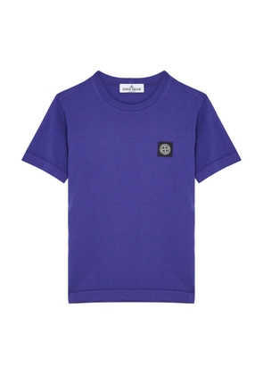 Stone Island Kids Logo Cotton T-shirt (6-8 Years) - Blue Royal - 06YR (6 Years)
