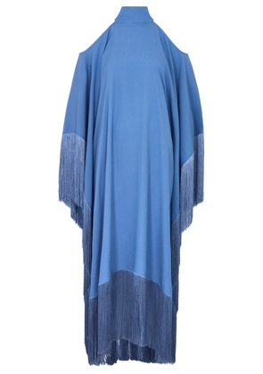 Taller Marmo Divina Fringe-trimmed Maxi Dress - Blue - One Size