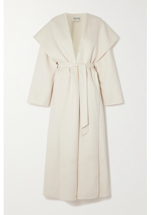 TOVE - Zinnia Belted Wool-blend Felt Coat - Cream - FR36,FR38,FR40,FR42