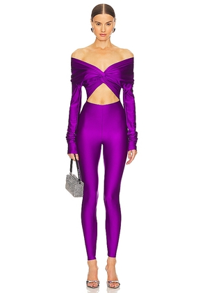 The Andamane Kendall Jumpsuit in Purple. Size XS.
