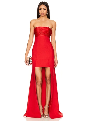 Cinq a Sept Lorella Gown in Red. Size 0, 10, 4.