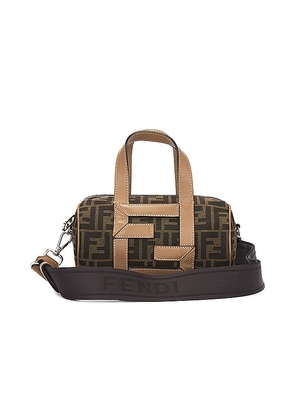 FWRD Renew Fendi Zucca Handbag in Brown.