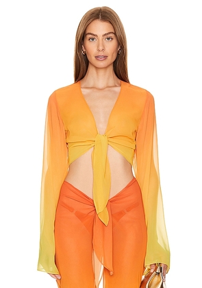 Bananhot x REVOLVE Lily Top in Orange. Size XL, XS/S.