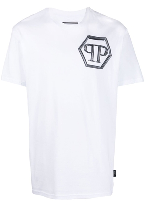 Philipp Plein logo-print short-sleeved T-shirt - White