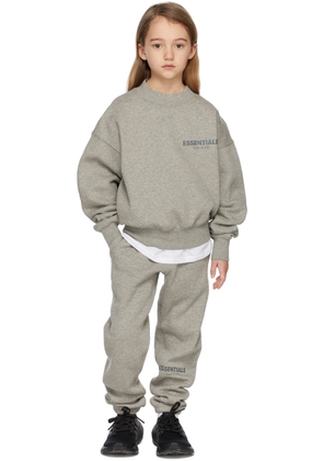 Fear of God ESSENTIALS Kids Grey Pullover Sweatshirt