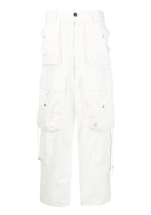 Dsquared2 multi-pocket cargo trousers - White
